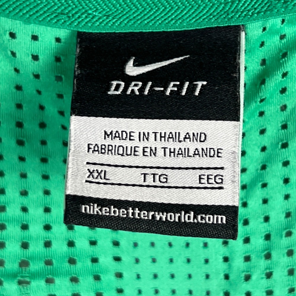 Nike Court Mens Green Striped Mesh Back Challenger Tennis T-Shirt XXL 728953-319 - Picture 14 of 16